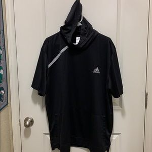 Adidas short sleeve hoodie/hoody. XXL